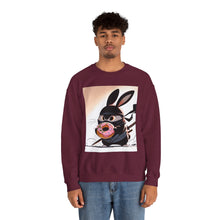 Load image into Gallery viewer, Ninja Bunny w/ Donut Crewneck Sweatshirt