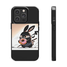 Load image into Gallery viewer, Ninja Bunny w/Donut Phone Cases