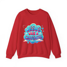 Load image into Gallery viewer, Jesus Was A Carpenter Crewneck Sweatshirt