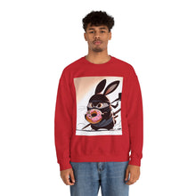 Load image into Gallery viewer, Ninja Bunny w/ Donut Crewneck Sweatshirt