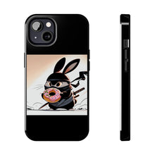 Load image into Gallery viewer, Ninja Bunny w/Donut Phone Cases