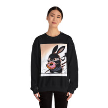 Load image into Gallery viewer, Ninja Bunny w/ Donut Crewneck Sweatshirt