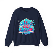 Load image into Gallery viewer, Jesus Was A Carpenter Crewneck Sweatshirt