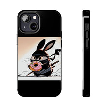 Load image into Gallery viewer, Ninja Bunny w/Donut Phone Cases