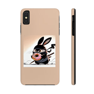 Ninja Bunny w/Donut Phone Cases