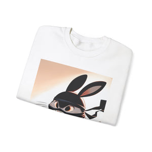 Ninja Bunny w/ Donut Crewneck Sweatshirt