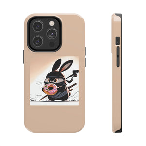 Ninja Bunny w/Donut Phone Cases