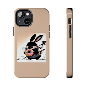 Ninja Bunny w/Donut Phone Cases