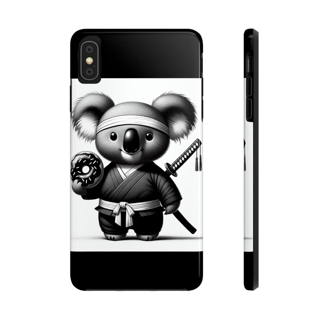 Ninja Koala w/Donut Phone Cases