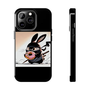 Ninja Bunny w/Donut Phone Cases