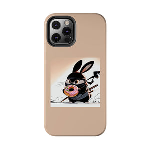 Ninja Bunny w/Donut Phone Cases