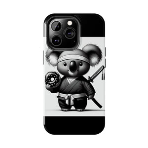 Ninja Koala w/Donut Phone Cases