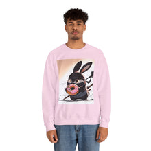 Load image into Gallery viewer, Ninja Bunny w/ Donut Crewneck Sweatshirt
