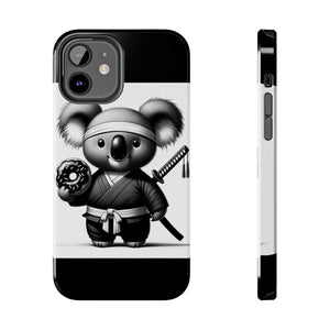 Ninja Koala w/Donut Phone Cases