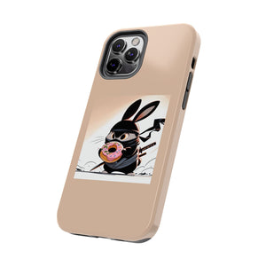 Ninja Bunny w/Donut Phone Cases