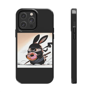 Ninja Bunny w/Donut Phone Cases