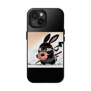 Ninja Bunny w/Donut Phone Cases