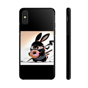 Ninja Bunny w/Donut Phone Cases