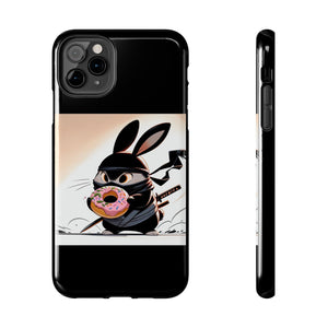 Ninja Bunny w/Donut Phone Cases