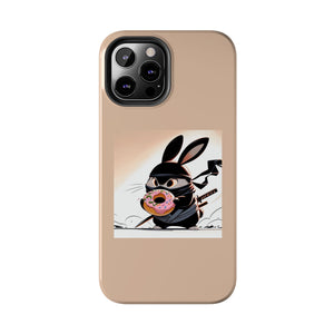 Ninja Bunny w/Donut Phone Cases