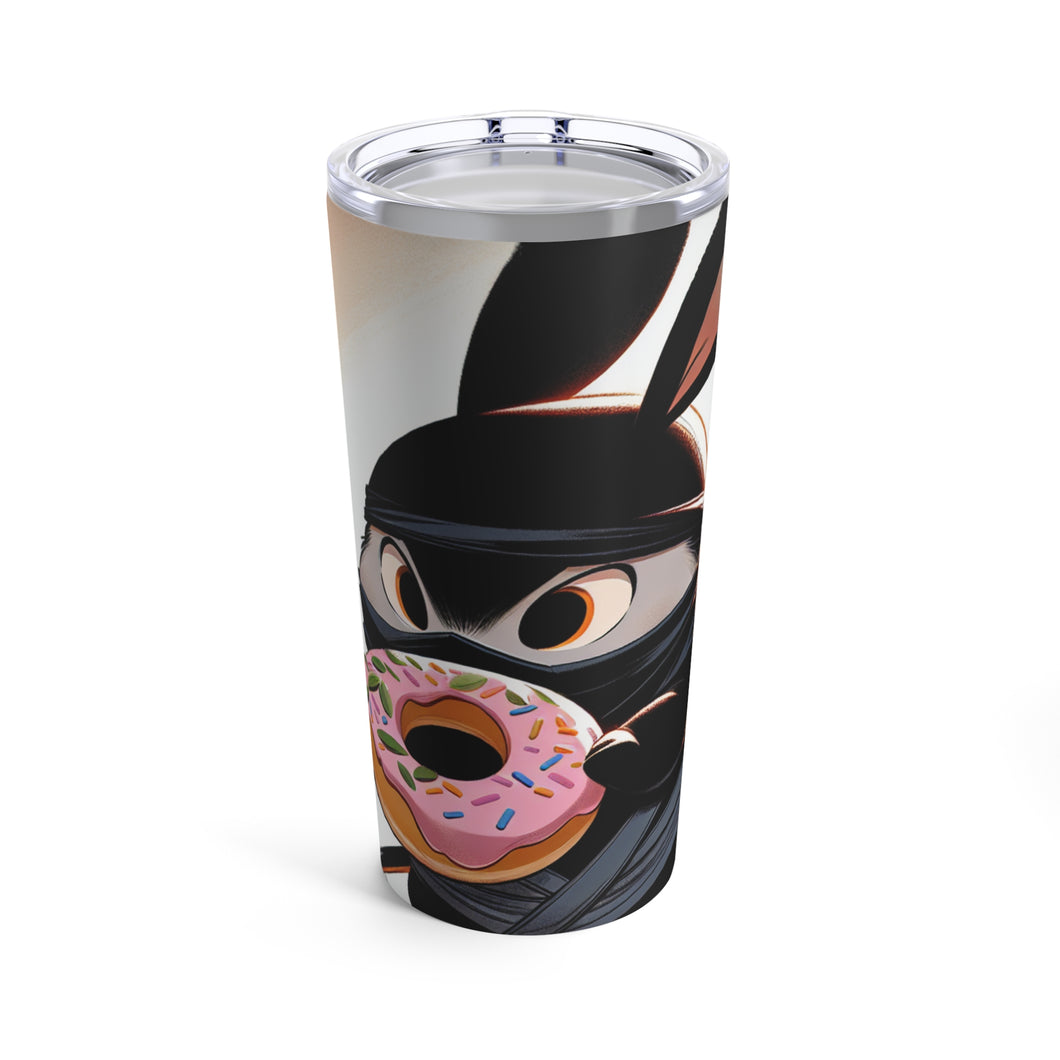 Ninja Bunny w/Donut Tumbler