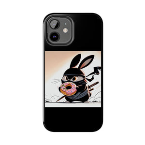 Ninja Bunny w/Donut Phone Cases