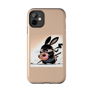 Ninja Bunny w/Donut Phone Cases