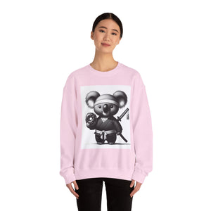 Ninja Koala w/Donut Crewneck Sweatshirt