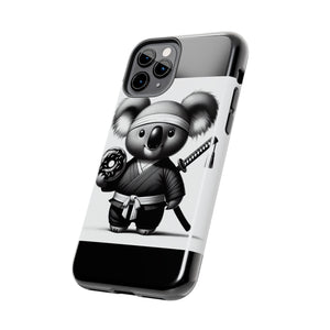 Ninja Koala w/Donut Phone Cases