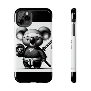 Ninja Koala w/Donut Phone Cases