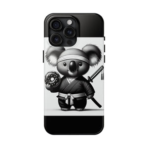 Ninja Koala w/Donut Phone Cases