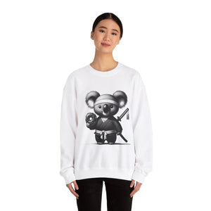 Ninja Koala w/Donut Crewneck Sweatshirt