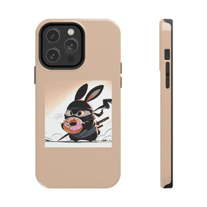 Ninja Bunny w/Donut Phone Cases