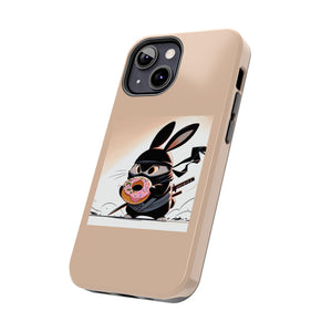 Ninja Bunny w/Donut Phone Cases