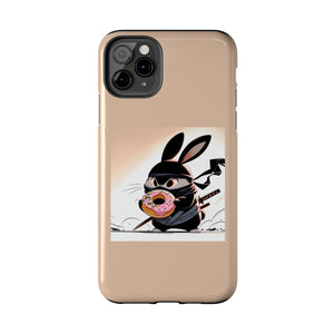 Ninja Bunny w/Donut Phone Cases