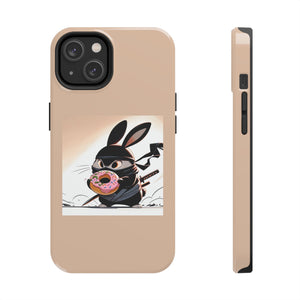 Ninja Bunny w/Donut Phone Cases