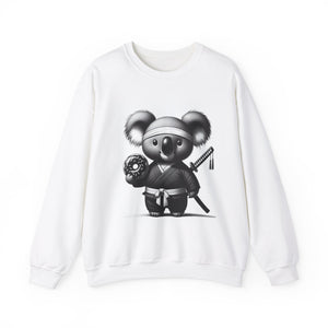 Ninja Koala w/Donut Crewneck Sweatshirt