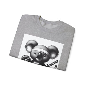 Ninja Koala w/Donut Crewneck Sweatshirt