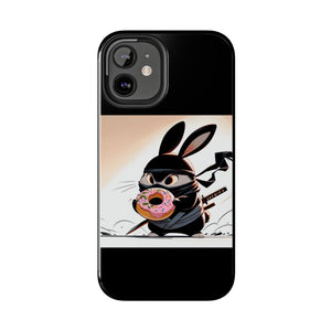 Ninja Bunny w/Donut Phone Cases