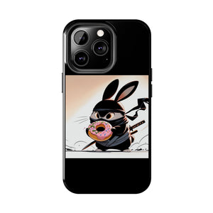 Ninja Bunny w/Donut Phone Cases