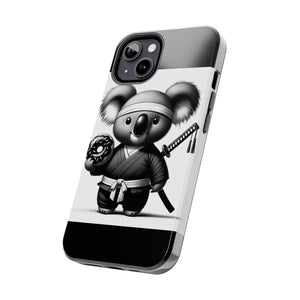 Ninja Koala w/Donut Phone Cases