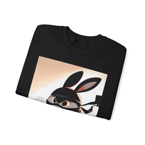 Ninja Bunny w/ Donut Crewneck Sweatshirt