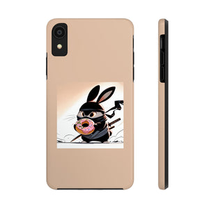 Ninja Bunny w/Donut Phone Cases