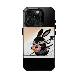 Ninja Bunny w/Donut Phone Cases