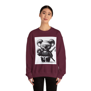 Ninja Koala w/Donut Crewneck Sweatshirt