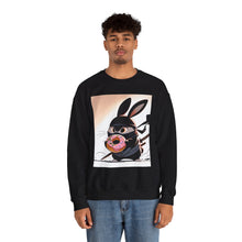 Load image into Gallery viewer, Ninja Bunny w/ Donut Crewneck Sweatshirt
