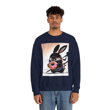 Load image into Gallery viewer, Ninja Bunny w/ Donut Crewneck Sweatshirt
