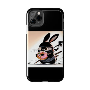 Ninja Bunny w/Donut Phone Cases