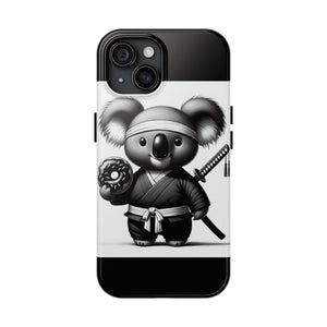 Ninja Koala w/Donut Phone Cases