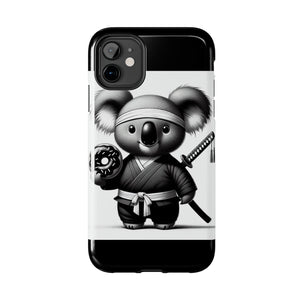 Ninja Koala w/Donut Phone Cases